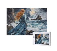 Océan Puzzle Femme 5000 Pièces Adultes, DIY Puzzles Classiques Art avec Boîte d'emballage et Photos de Référence, Relaxation/Soulagement du Stress/Jeux Amusants, Creatif Cadeau pour Femme M-224