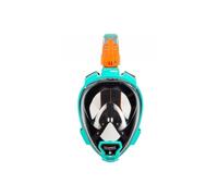 OCEAN REEF - Aria QR+ Masque de Snorkeling Intégral - Vision sous-Marine à 180 Degrés et Mécanisme de Libération Rapide (Sarcelle, S/M)