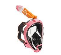 OCEAN REEF - Masque de plongée Aria QR + - Masque de Plongée Visage Complet avec Pièce Buccale - Visions à 180 Degrés sous l'eau - Couleur Rose - Taille M/L