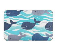 Ocean Sea Wave Whales Summer Cat Cooling Pad Self Cooling Dog Bed for Animals Outdoor Pet Cat Accessories esterilla refreshcante para perros M