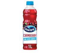 OCEAN SPRAY - Boisson Light Rafraîchissante à la Cranberry, Saveur Naturelle Intense (1L) - Le lot de 4