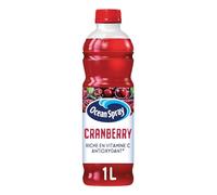 OCEAN SPRAY - Boisson Rafraîchissante à la Cranberry, Saveur Fruitée et Acidulée (Bouteille 1L) - Lot de 4 - vendu par Lot