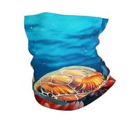 Océan Tortue Marine Poisson Tropical Étoile De Mer Bande De Cheveux Unisexe Bandeau Magique Anti-Solaire Cache-Cou pour Cyclisme Vélo Moto 25X50Cm