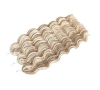 Ocean Wave Crochet Hairs, 24 pouces 3 paquets d'extensions de cheveux synthétiques tressées bouclées profondes for les femmes noires(M816A)
