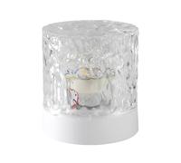 Ocean Wave Crystal Table Lamp, 360 Degree Dynamic Ocean Wave Projector Light, Romantic Atmosphere LED Table Lamp, Water Ripples Night Light, Plugged in and Not Rotating (Homochromie branchée et ne