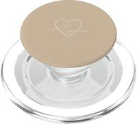 Ocean Wave Heart Minimalist Line Art Esthétique PopSockets PopGrip pour MagSafe