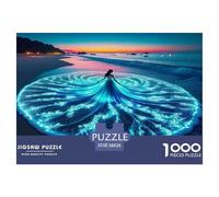 Ocean Wave Lady Puzzle 1000 Pièces Pour Adultes Et Enfants Beauty De L'art De La Décoration Moderne Jeu Cadeau Unique 1000 Pieces Pour Jeux D'activités Familiales Cadeau Pour Femme, Homme, Couple Et A