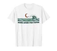 Ocean Wave Moon Night Esthétique Beach Lover Por Favor T-Shirt