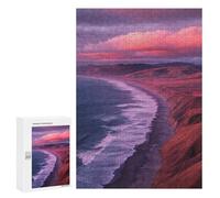 Ocean Waves Sunset Puzzle 1000 Pièces Educa Jouet en Bois Cadeau Unique Décoration Intérieure Jeu Éducatif Challenge Toy Adultes Et Enfants À Partir De 14 Ans 300 PCS