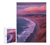 Ocean Waves Sunset Puzzle 1000 Pièces Educa Jouet en Bois Cadeau Unique Décoration Intérieure Jeu Éducatif Challenge Toy Adultes Et Enfants À Partir De 14 Ans 500 PCS
