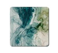 Ocean Waves Tapis de protection supérieure pour lave-linge et sèche-linge, couverture abstraite bleu vert, tapis moderne en caoutchouc antidérapant et imperméable pour buanderie, 61 x 61 cm