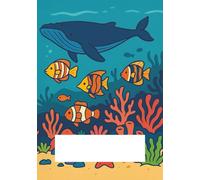 Ocean Wonders Primary Composition Notebook K-2 with Picture & Feedback Space: Story Journal with Dotted Midline, Drawing Section, and Handwriting Practice for Kids (7x10)