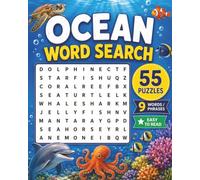 Ocean Word Search: 55 Relaxing Puzzles Featuring Marine Life, Beaches, Coastal Scenery, and Ocean Adventures