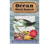 Ocean Word Search: Ocean Word Search: Sea Fish, Deep Ocean Creatures, Beaches, easy to read print, 110 pages, 6"x9" book size, 55 puzzles, relaxation, ... brain activity, for seniors, adults and teens