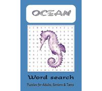 Ocean Word Search Puzzle Book: Easy to read Ocean word search book | 6x9 inches 50 + puzzles | great gift for holiday or just free time Paperback