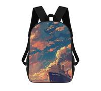 Oceanic Journey Sailverse Cruise Ship Adventure Sacs À Dos Imprimés En 3D Pour Enfants 17inch Sacs À Dos Tendance Et Décontractés Pour La Journée, Sacs De Voyage, Sacs À Dos D'extérieur Pour Garçons