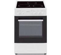 Oceanic Cuisinière OCEACV5050W8 vitrocéramique 50x50 four convection naturelle 48 L blanc