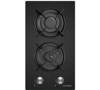Oceanic OCEATG2VB - Table de cuisson au gaz - 2 plaques de cuisson - largeur : 29 cm - profondeur : 52 cm - noir Noir G