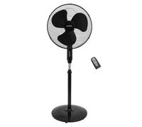 OCEANIC Ventilateur de pied - 45 W Ø 44 cm - 3 vitesses - Oscillant inclinable - Noir