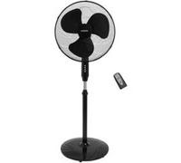 OCEANIC Ventilateur de pied 45 W 44 cm 3 vitesses Oscillant Inclinable Noir Noir G