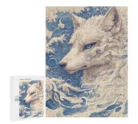 Oceanic Wolf Art Print Puzzle 1000 Pièces Educa Jouet en Bois Cadeau Unique Décoration Intérieure Jeu Éducatif Challenge Toy Adultes Et Enfants À Partir De 14 Ans 500 PCS