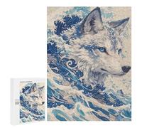 Oceanic Wolf Majesty -3 Puzzle 1000 Pièces Educa Jouet en Bois Cadeau Unique Décoration Intérieure Jeu Éducatif Challenge Toy Adultes Et Enfants À Partir De 14 Ans 500 PCS