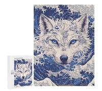 Oceanic Wolf Majesty Puzzle 1000 Pièces Educa Jouet en Bois Cadeau Unique Décoration Intérieure Jeu Éducatif Challenge Toy Adultes Et Enfants À Partir De 14 Ans 500 PCS