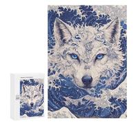 Oceanic Wolf Majesty Puzzle 1000 Pièces Educa Jouet en Bois Cadeau Unique Décoration Intérieure Jeu Éducatif Challenge Toy Adultes Et Enfants À Partir De 14 Ans 300 PCS