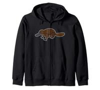 Océanie - Australie - Nouvelle-Zélande - Animaux - Ornithorynque Sweat à Capuche