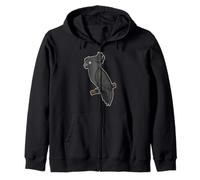 Océanie - Australie - Nouvelle-Zélande - Animaux - Perroquet Noir Sweat à Capuche