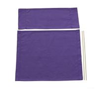 Oceanlend Ensemble complet de housses de rechange pour chaises de directeur, comprend 2 supports en bois pour une durabilité accrue (violet)