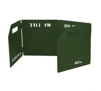 Oceanlend Pare-brise pliable pour réchaud à gaz portable, avec base antidérapante, coupe-vent sur 3 côtés, 50 x 25 x 25 cm (vert armée), PW7Y85W33LGB45JU4WJ19T