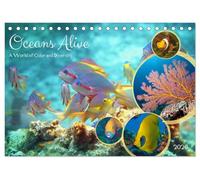 Oceans Alive - A World of Color and Diversity (Desk Calendar 2026 DIN A5 landscape), CALVENDO 12 Month DeskCalendar: Discover the Richness of Marine Life!