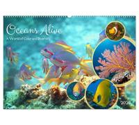 Oceans Alive - A World of Color and Diversity (Wall Calendar 2026 DIN A2 landscape), CALVENDO 12 Month Wall Calendar: Discover the Richness of Marine Life!