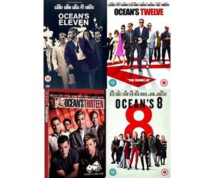 Ocean's All 4 Movies Collection DVD - Ocean's Eleven, Ocean's Twelve, Ocean's Thirteen, Ocean's 8 Complete Collection DVD