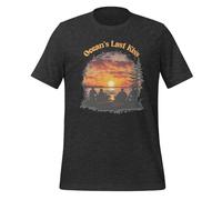 Ocean's Last Kiss Scenic Sunset T-shirt unisexe pour adulte, Gris foncé, XS