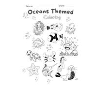 Oceans Themed Coloring Book