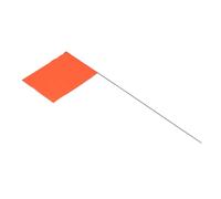 Oceanside 100 Pack Marking Flags, Steel Pole Yard Flags, High Duty Marker Flags for Landscaping, Utility & Pet Training