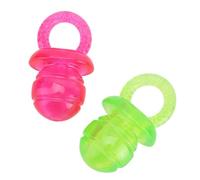 oceanside 2Pcs Dog Pacificier, Mignon Toys à Mâcher de Chien Apaisant, Suceur de Chiot Interactif pour Les Petits Chiens, Chats, Nettoyage des Dents et Soulagement de L'Ennui