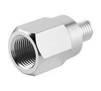 Oceanside Capteur de Température de Liquide de Refroidissement Océans, Mâle Mâle en Aluminium M12 1,5 à la Femelle 3/8 Pouces 18 Npt, Adaptateur de Capteur de Température de L'Eau