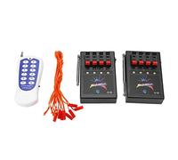 oceanside Feux d'artifice sans Fil, Système De Tir Professionnel sans Fil pour Feux d'artifice, Télécommande équipée d'une Télécommande à 12 Touches, 2 Récepteurs, 8 Fils De Connexion.