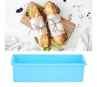 Oceanside Moule à Pain de Savon, Moule Rectangulaire Flexible en Silicone, 1200 ml Peut Résister à 40 à 230 ℃, Moule à Savon Antiadhésif pour Fours, Fours Ondes, (Bleu ciel)