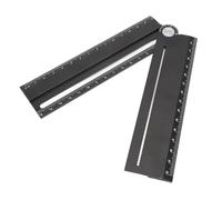 Oceanside Règle Multiple en Aluminium, Règle de Mesure Rabattable Avec Rapporteur, Règle de Ligne de Marquage pour Cercles, Arcs, Lignes Parallèles, Rapporteur