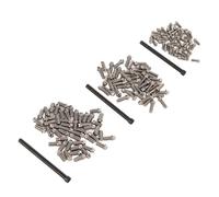 oceanside Vis de Moyeu de Roue RC 150Pcs, Vis de Moyeu en Acier Inoxydable avec Clé, M2 M2.5 M3 RC pour 1/8 1/10 1/12 1/16 RC VO