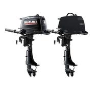Oceansouth Couvercles ventilés sur Mesure pour Moteur Hors-Bord Suzuki (Noir, DF4A-DF6A 1CYL 138cc (de 2002 à 2024))