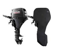 Oceansouth Housses complètes sur Mesure pour Moteur Hors-Bord Suzuki (DF15A, DF20A 2CYL 327cc (de 2012 à 2024), Longueur de Jambe : 20")