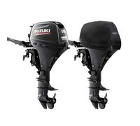 Oceansouth Housses de Capot sur Mesure pour Moteur Hors-Bord Suzuki (DF15A, DF20A 2CYL 327cc (de 2012 à 2024))