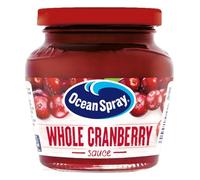 OceanSpray Pot de 200 gr de Sauce aux cranberries Whole Cranberry-Sans colorants -Poursublimer vos plats - Carton de 6 pots-
