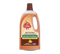 O'Cedar - Nettoyant Parquets en Bois Modernes Vitrifiés & Stratifiés - Nettoie et Fait briller - Enrichi en Huile de Lin & Cire de Carnauba - Fabriqué en France - 1L