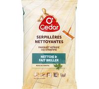 O'Cedar Serpillères nettoyantes parquet vitrifié ou stratifié - Le sachet de 15